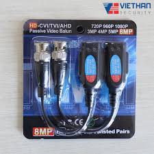 Giắc Video Balun AHD HDCVI HDTVI 8MP