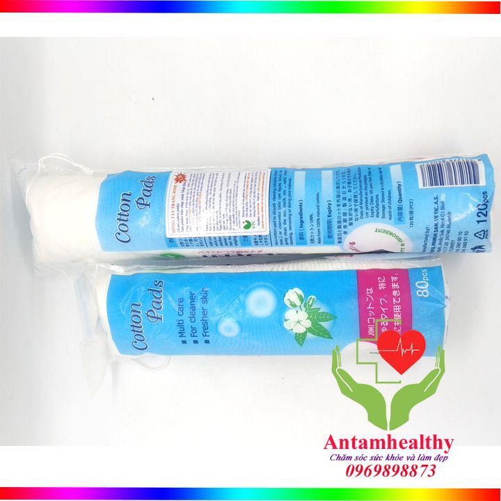 Bông tẩy trang Jomi Cotton Pads - Hai loại