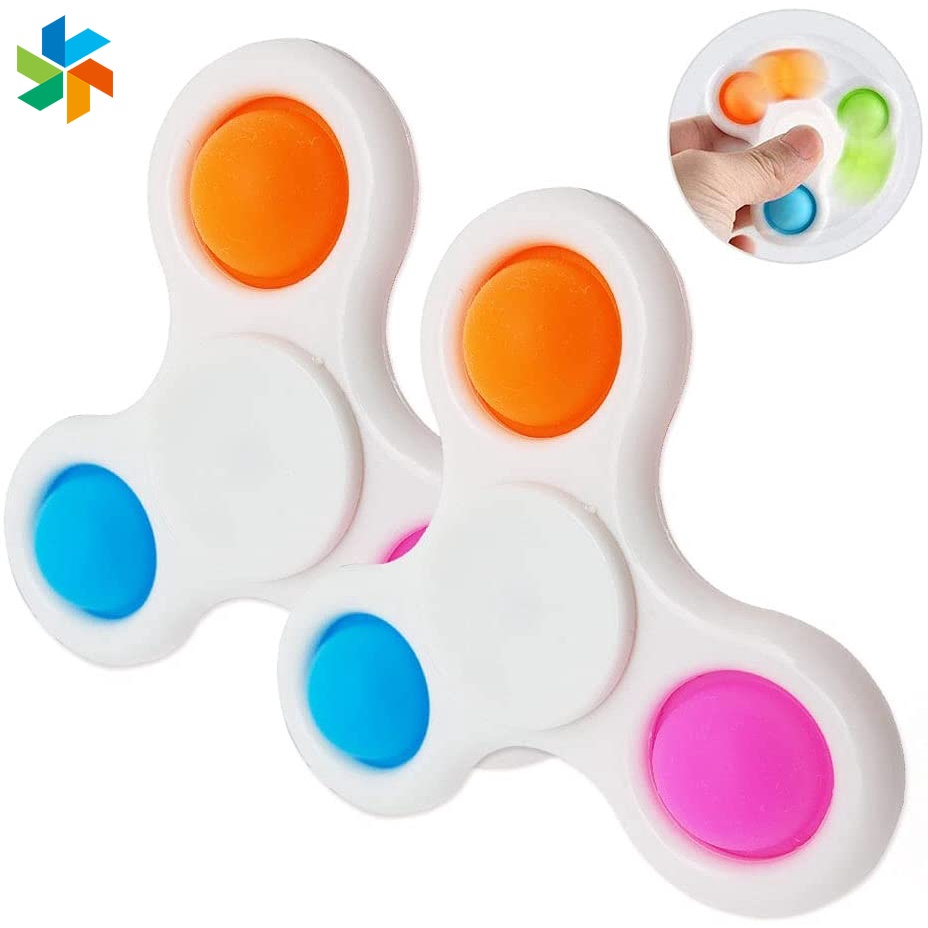 Con Quay Đồ Chơi Fidget Spinner Jp6-Simple Bằng Silicone Đơn Giản Cho Trẻ Em / Người Lớn
