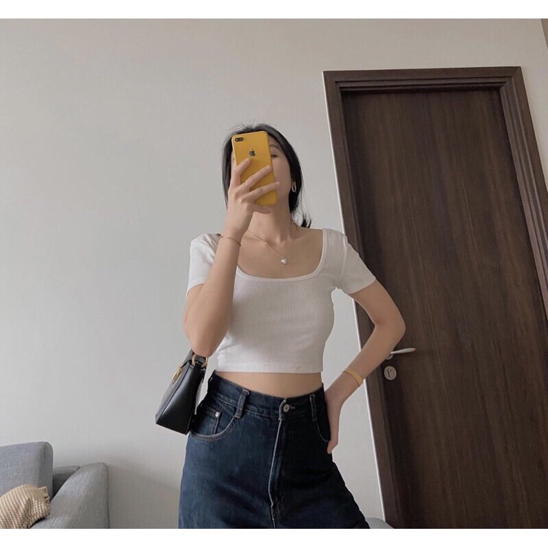 [Mã FAMAYWA giảm 10K đơn 50K] Áo croptop body cột nơ lưng | BigBuy360 - bigbuy360.vn