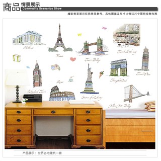 decal dán tường kì quan thế giới