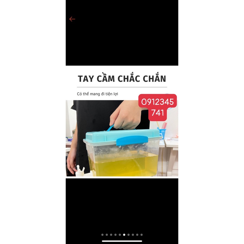 Bình Nước Detox Pha Trà, Pha Nước Trái Cây Có Vòi Tiện Lợi 3.5L-2.5L-3L nhựa việt nhật