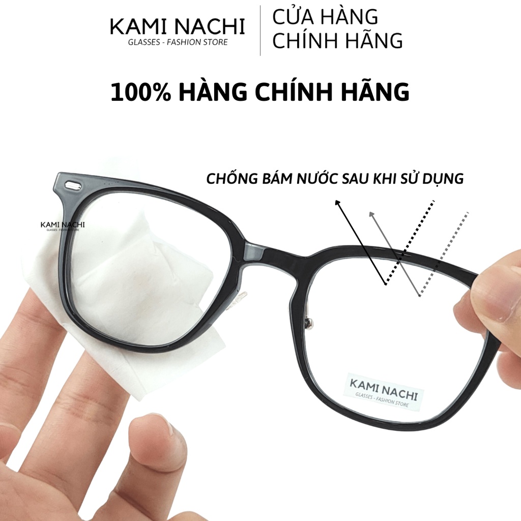 Hộp 100 miếng khăn lau nano hàng loại 1 KAMI NACHI dùng 1 lần - Chống bám hơi nước, chống mờ sương cho kính