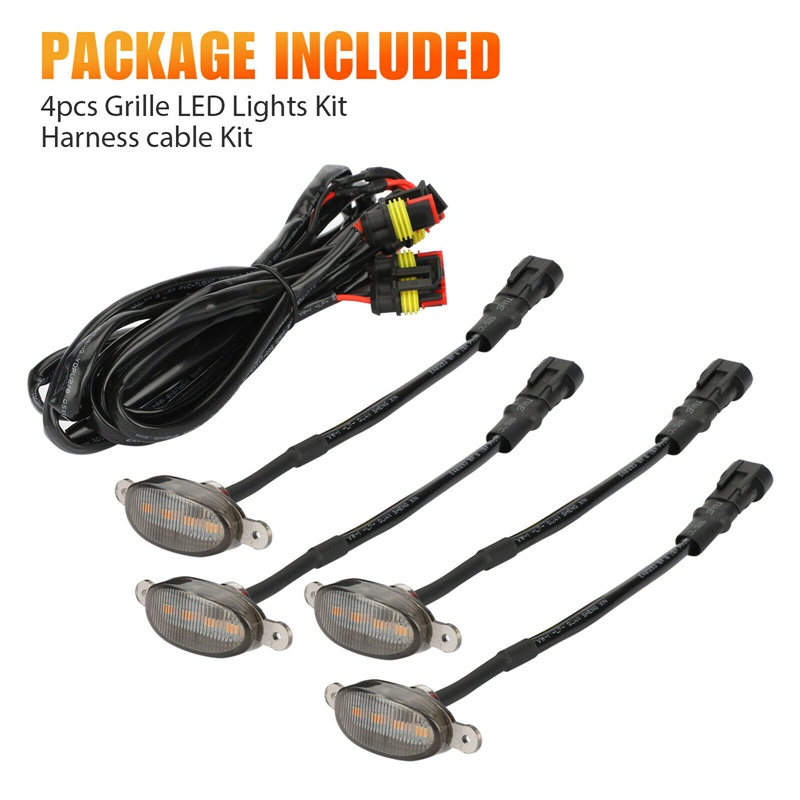 Set 4 Đèn LED Gắn Phía Trước Xe Hơi Ford F-150 F150 2009-2018