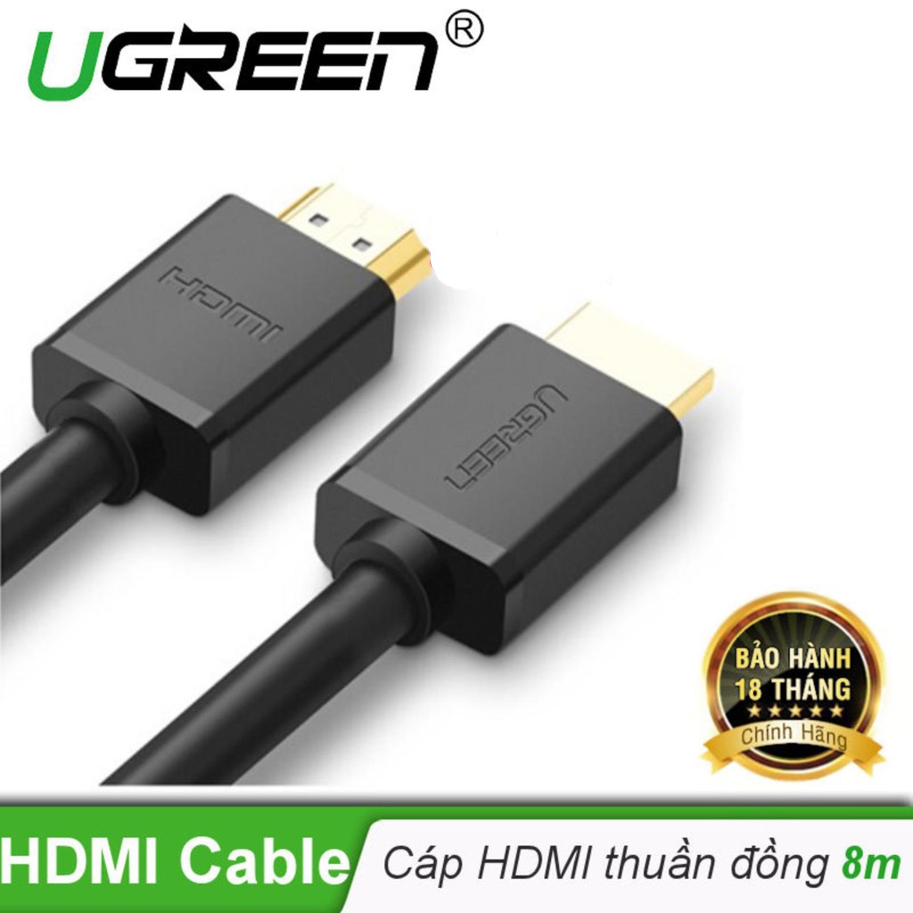 Cáp HDMI 8m Ugreen 10178 Hàng chính hãng