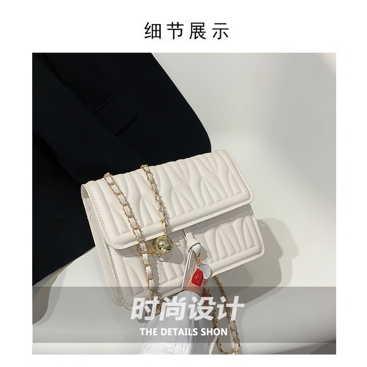 Túi Đeo JASMIN NOIR Chéo In Hoa Phối Dây Xích Thời Trang Dành Cho Nữ