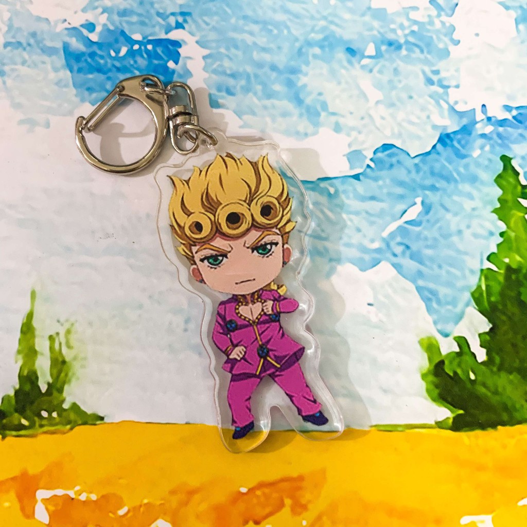 ( Mica trong acrylic ) Móc khóa JoJo's Bizarre Adventure Cuộc Phiêu Lưu Bí Ẩn chibi anime độc đáo xinh xắn