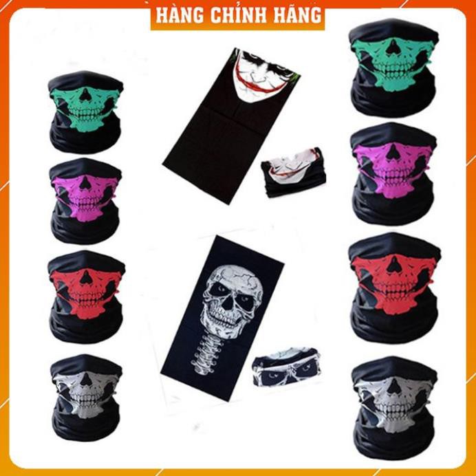 [Xả Kho 1 Ngày] Khăn Đa Năng Ngăn Bụi Chống Tia UV - Khẩu Trang Vải Chống Nắng Đi Phượt