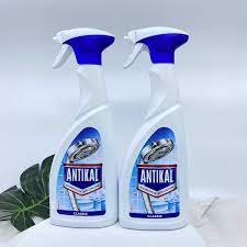 Chai xịt vệ sinh và chống ăn mòn inox Antikal tẩy cặn canxi vòi rửa, voi sen, Chai xịt tẩy cặn canxi Atikal