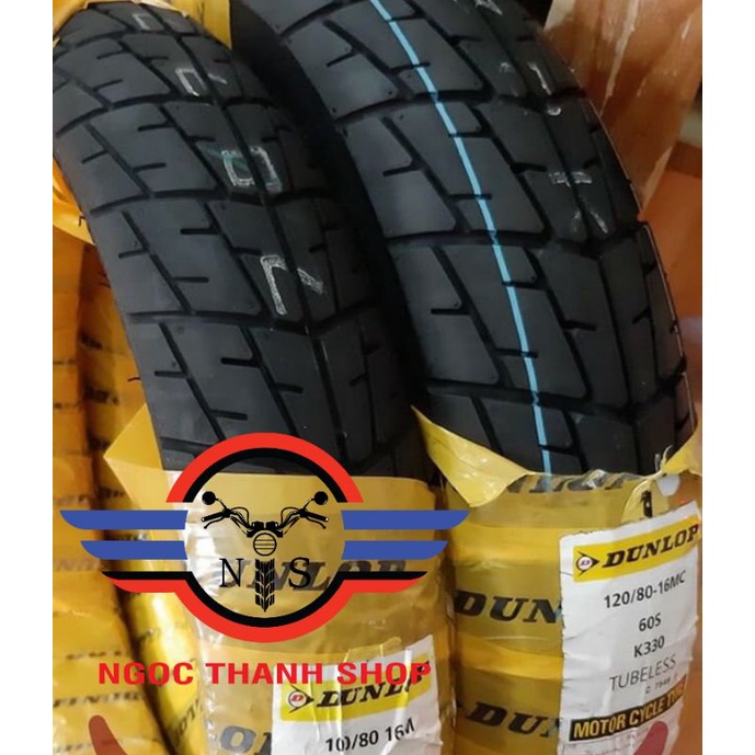 Cặp Lốp Dunlop trước 100/80/16 sau 120/80/16  cho SH SH125 SH 150 SH150i - ngocthanh_shop