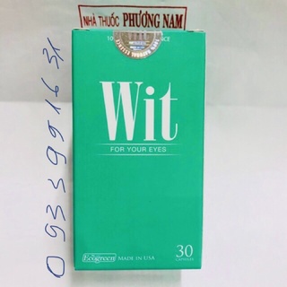 (Tem tích điểm) WIT-hộp 30viên(Bảo vệ từ bên trong cho mắt sáng tinh anh)