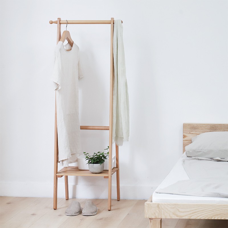 Kệ treo quần áo gỗ thông / TRANG TRÍ NHÀ CỬA KÍCH THƯỚC CAO 158CM DÀI 60CM