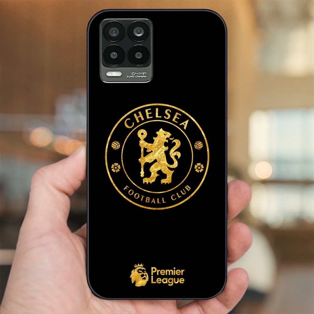 Ốp lưng Realme 8, 8 Pro viền đen in hình Chelsea FC