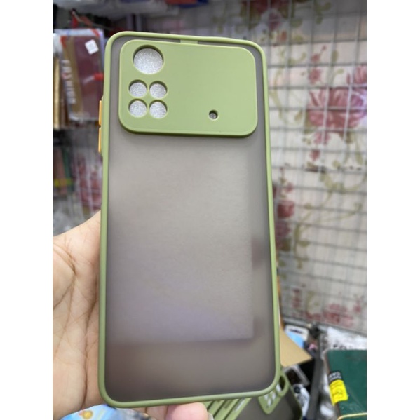 Ốp lưng Xiaomi Poco M4 Pro 4G viền dẻo màu lưng nhám mờ bảo vệ camera