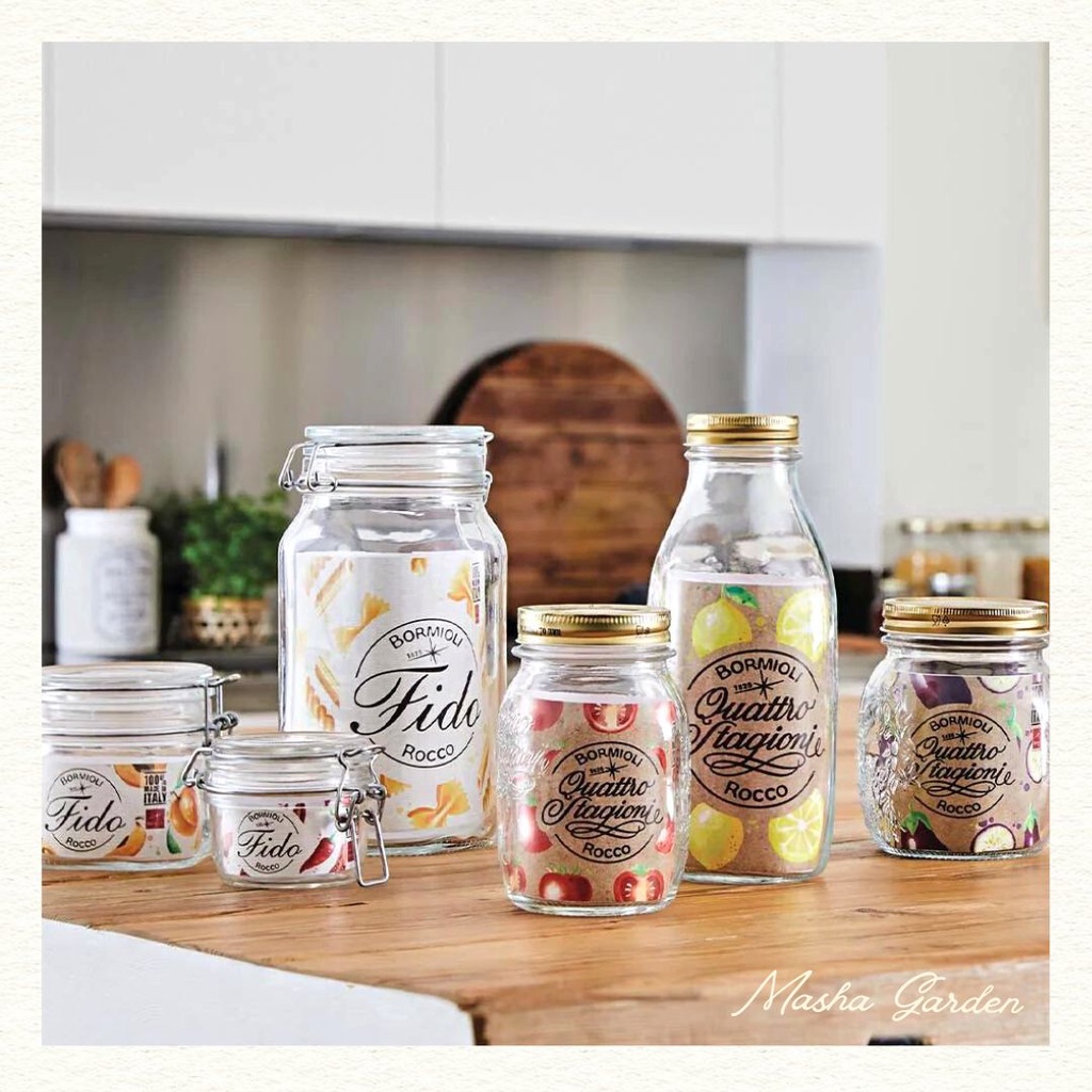 Chai Thủy Tinh Không Chì Nhập Khẩu Italia 200ml - 1000ml | Masha Garden