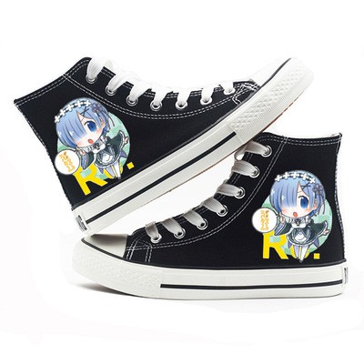 Giày Thể Thao Cổ Cao Anime Re: Zero Rem - Ram