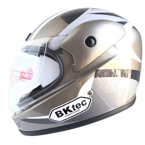 Nón bảo hiểm fullface kính trong suốt - Hàng chính hãng BKtec - BK30 - Vòng đầu 57-59m - Bảo hành 12 tháng