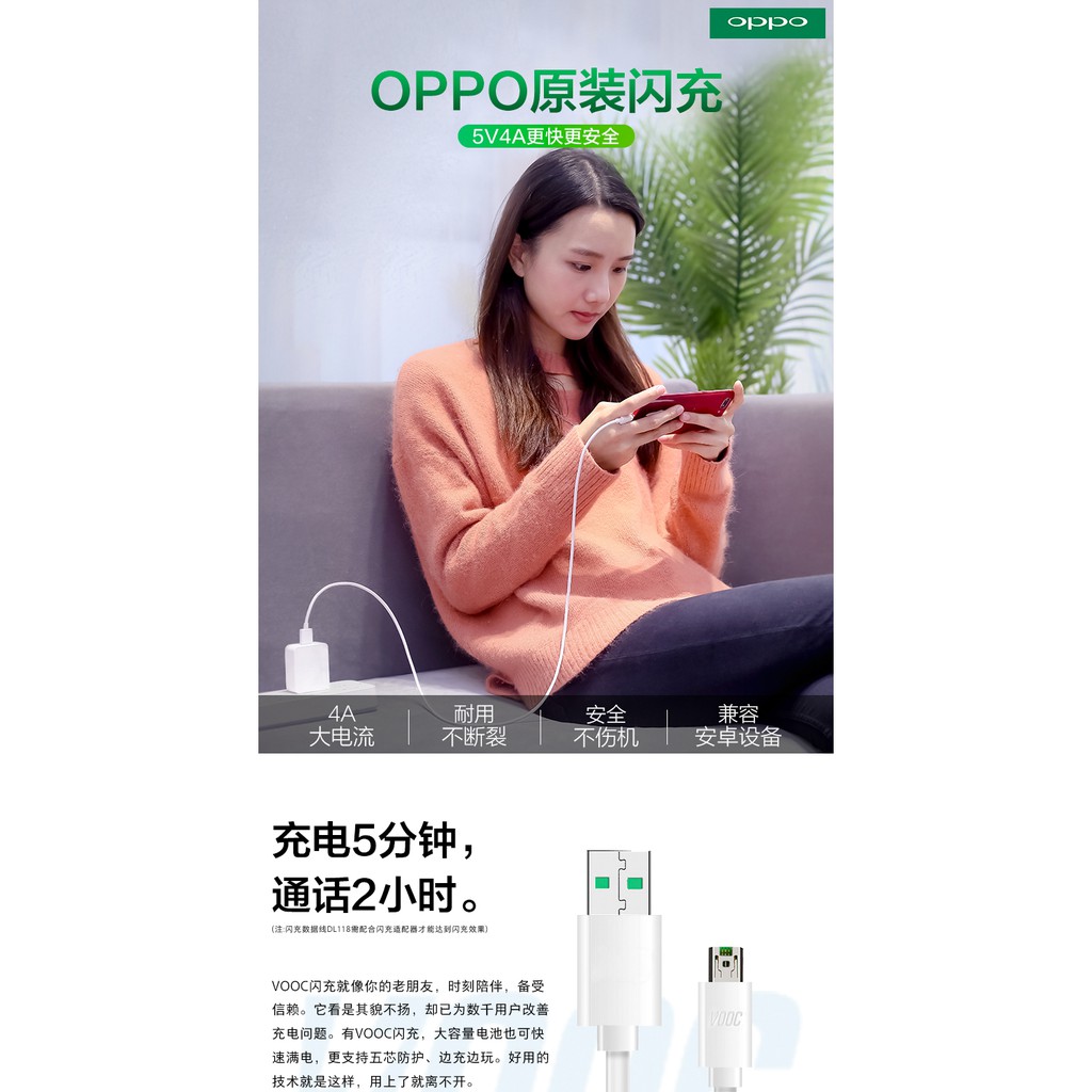 Dây Cáp Sạc Và Đồng Bộ Dữ Liệu Cho Oppo Dl118 Reno R9