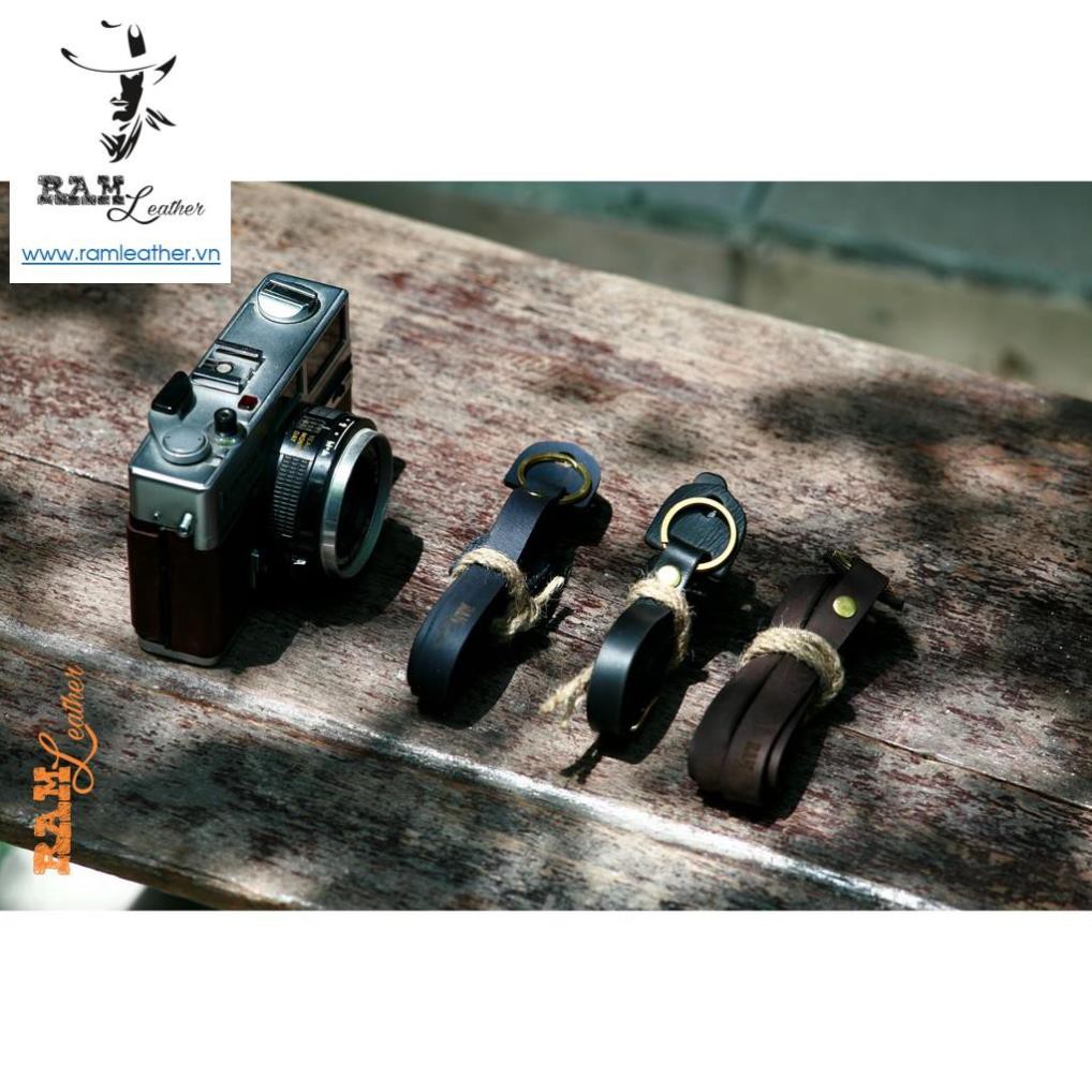 Dây Đeo Máy Ảnh Da Bò Thật Bền Đẹp Ram A2