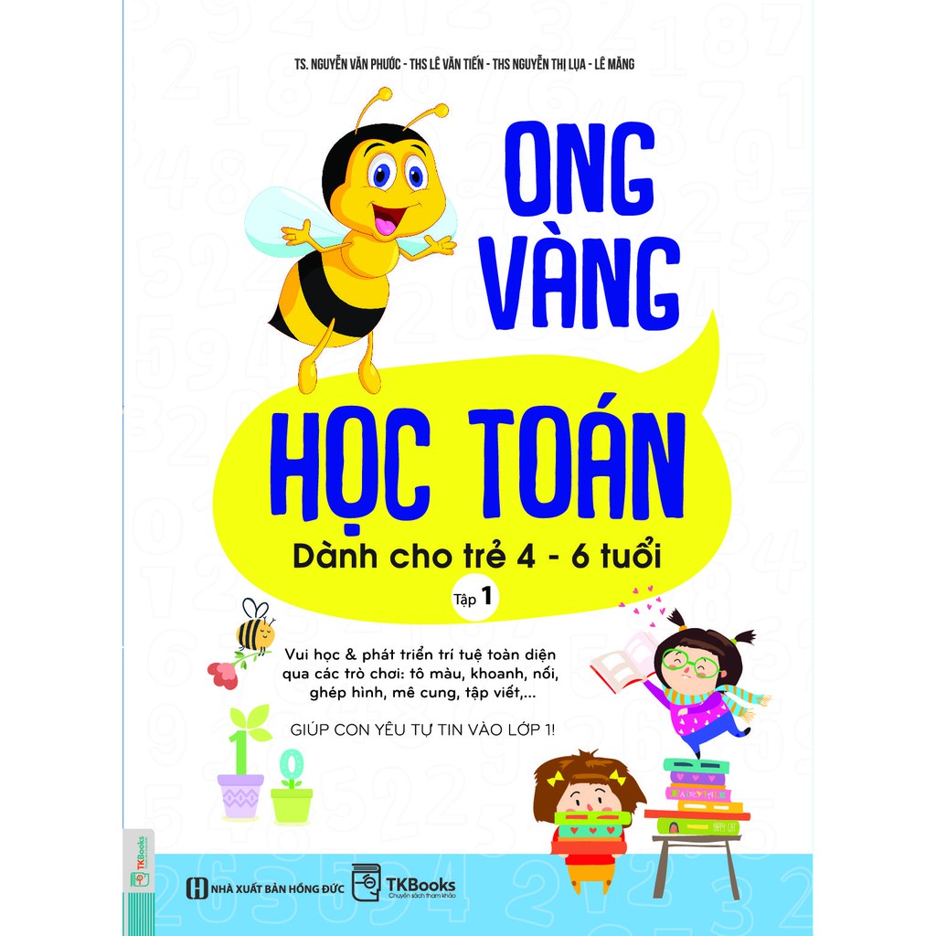 Sách - Ong Vàng Học Toán Dành Cho Trẻ 4-6 tuổi tập 1 - Học Kèm App Online