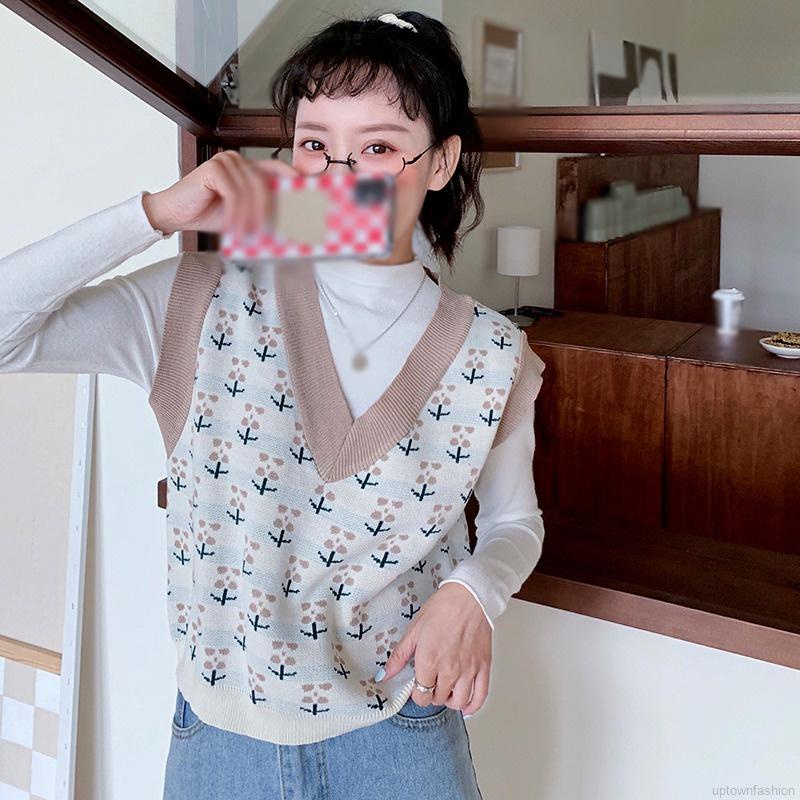 Áo len không tay dáng rộng thời trang dành cho nữ