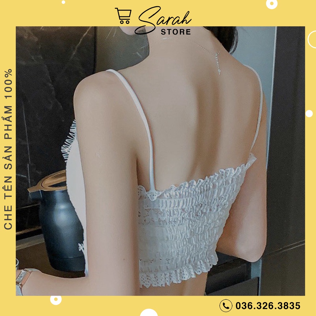 Áo Bra Viền Ren Crotop Siêu Hot Chun Lưng 997