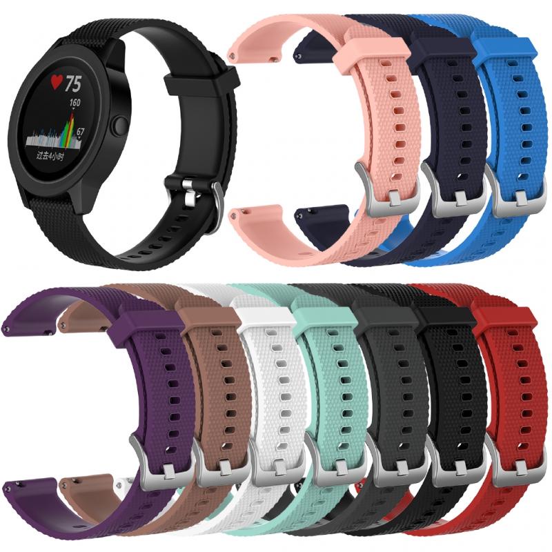 Correspondence Dây Đeo Silicon 20mm Cho Garmin Vivoactive3 Vivomov Vivomove Hr