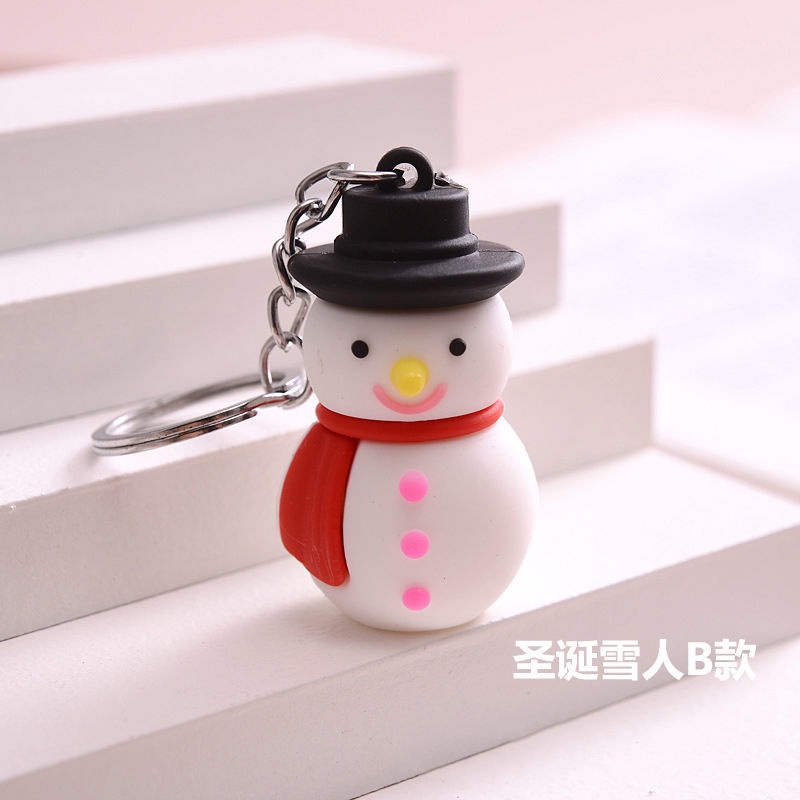 Móc khóa hình ông già nô-en/người tuyết/tuần lộc đa dạng chủ đề giáng sinh