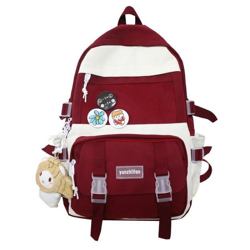 Balo phong cách Hàn Quốc siêu nhẹ, chống nước thời trang DOUCIYUAN 1863 (KHÔNG KÈM GẤU)