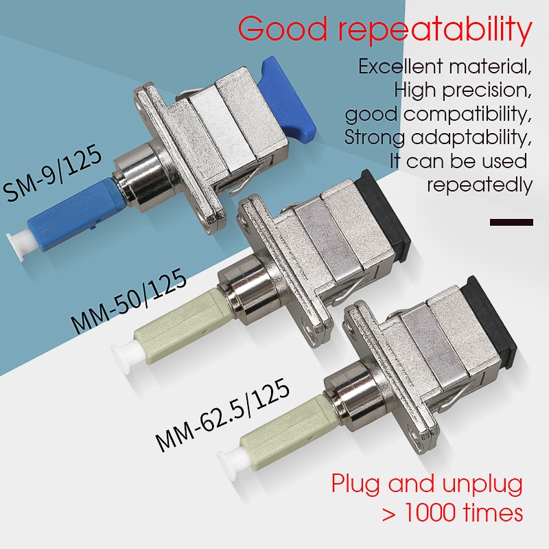 Đầu Nối Dây Cáp Quang Sc-Lc / Lc-Sc  ST Male to SC Female Hybrid Fiber Optic Adapter Converter Connector SM 9/125 Hybrid Adaptor