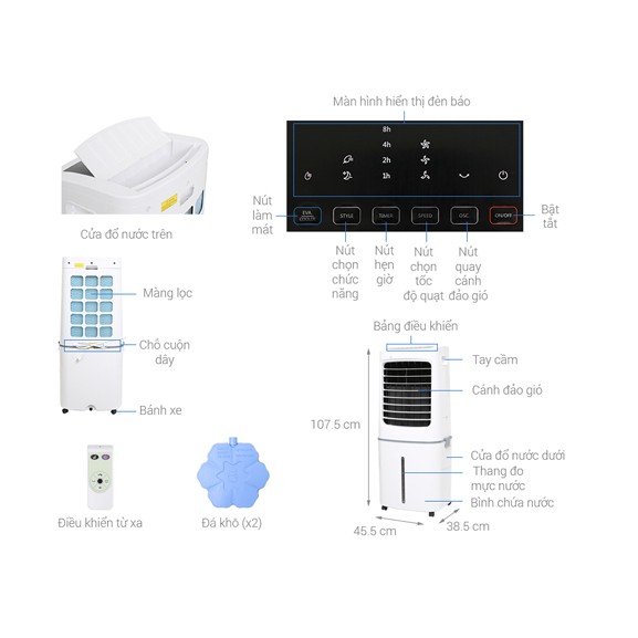 Bơm DC 12Vol cho quạt nước quạt AC200-17JR a