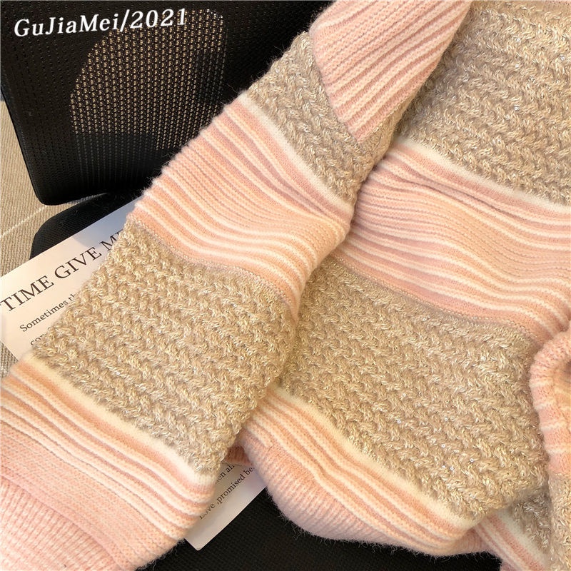 Áo Sweater Nữ Họa Tiết Hình Học Phong Cách Hàn Quốc  tao bao