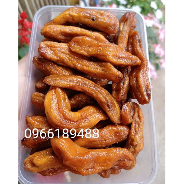 500G CHUỐI SẤY DẺO ĐÀ LẠT- ăn ngay, nấu chè