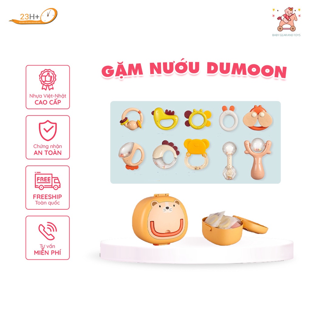 Gặm Nướu Dumoon 10 Chi Tiết Cho Bé Nhựa Việt Nhật - Hàng Chính Hãng