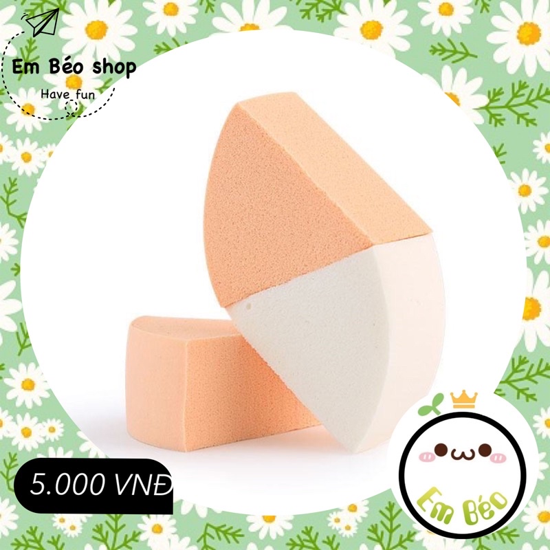 Set 2 bông mút tán kem nền.