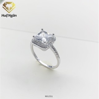Nhẫn bạc Ý 925 Bạc Xinh - Mặt vuông cá tính RR1551