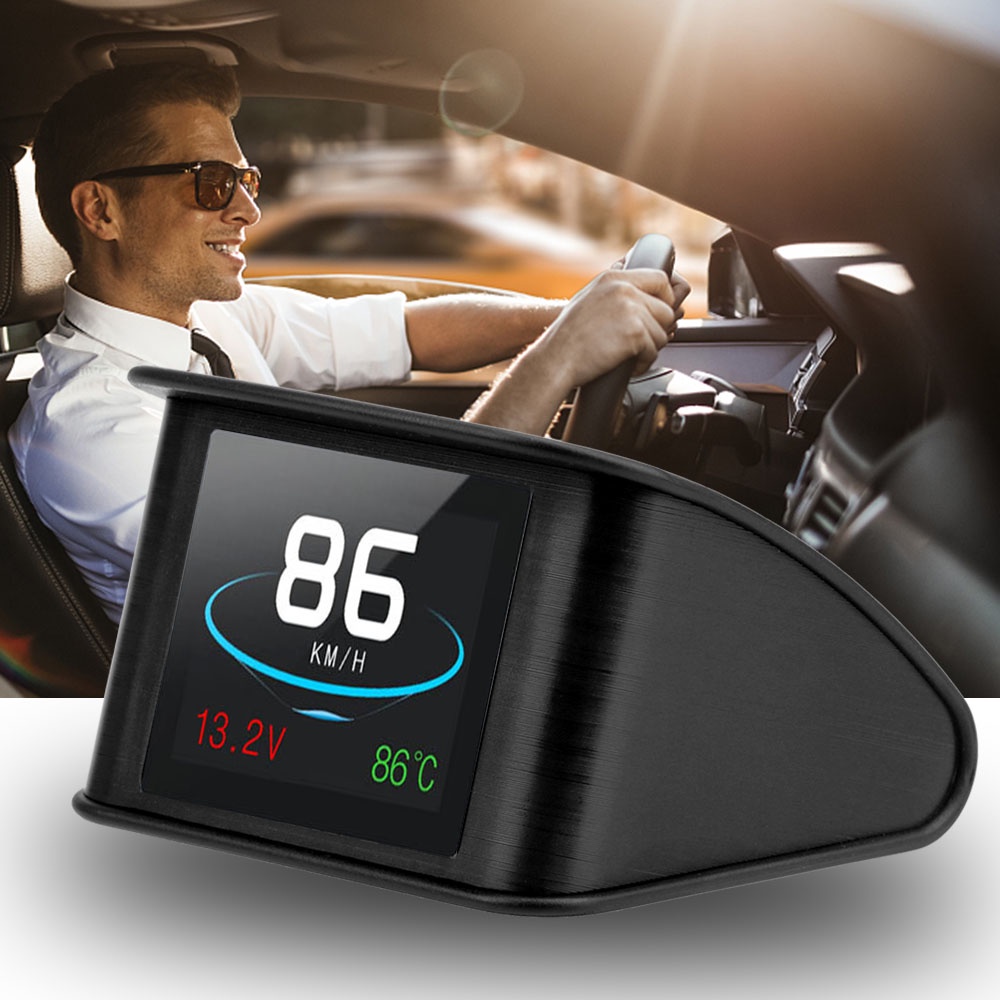 Đồng Hồ Đo Tốc Độ HUD P10 Thông Minh Hiển Thị Nhiệt Độ Cho Xe Hơi