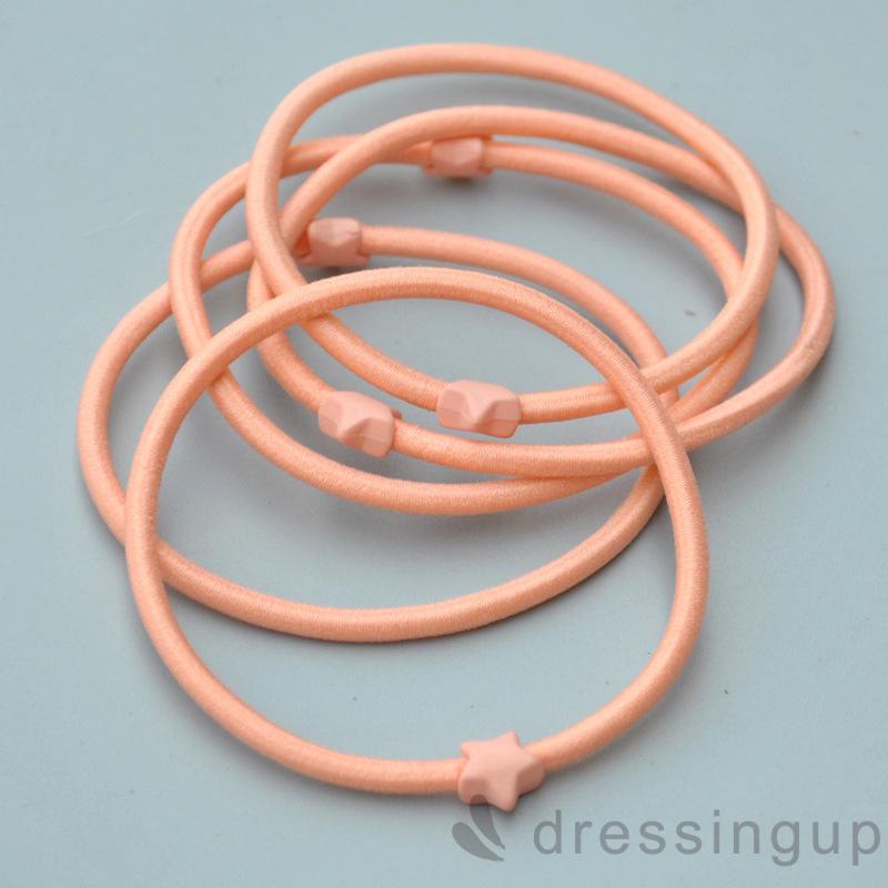 DRESSINGUP-Dây buộc tóc màu trơn phong cách ngọt ngào dành cho nữ