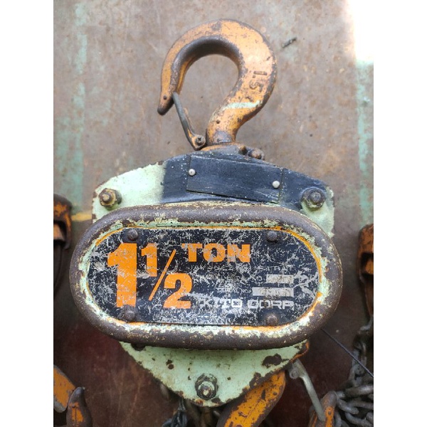 Palăng xích kéo tay Kitô 1,5 tấn hàng Nhật bãi