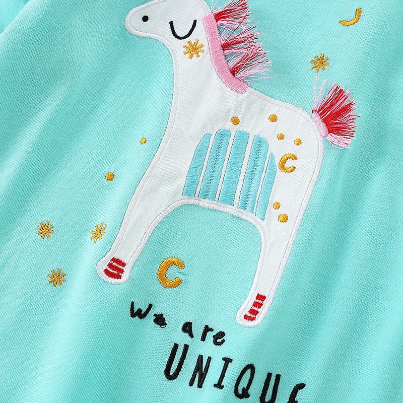Áo thun xanh Pony cánh tiên Malwee MW7510 cho bé gái 2-8 tuổi Mẫu mới 2022 - Little Maven Official Store