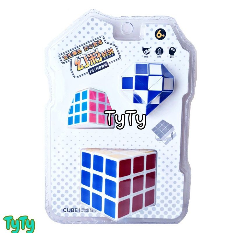 Trò Chơi Rubik Gồm 3 Cục Rubik Dành Cho Các Bé Chơi