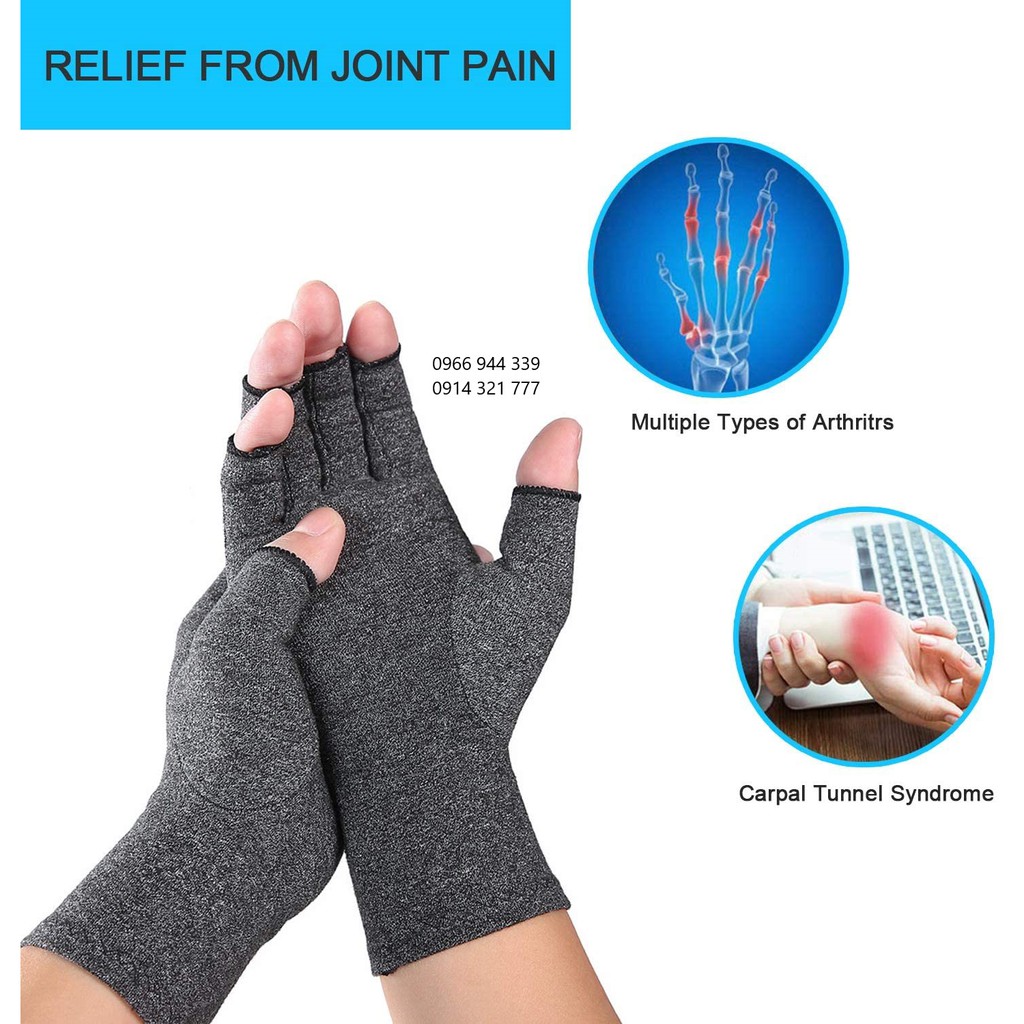 Găng tay giảm đau viêm khớp, cho người hay tê ngón tay, hội chứng ống cổ tay, phòng bệnh khớp cổ tay cho dân văn phòng