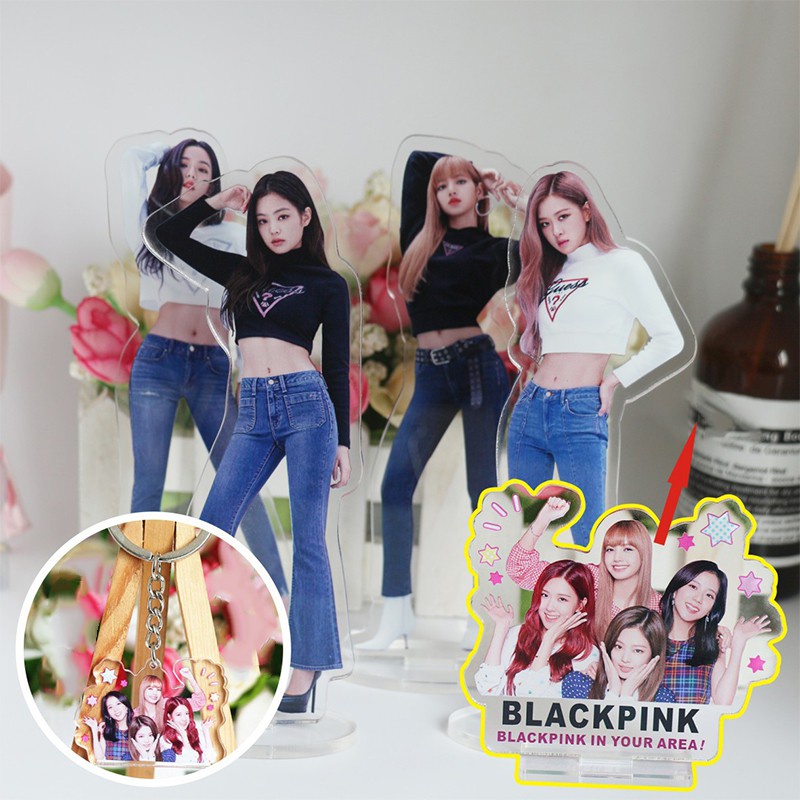 Khung Ảnh Đứng Để Bàn Hai Mặt In Hình Nhóm Nhạc Blackpink