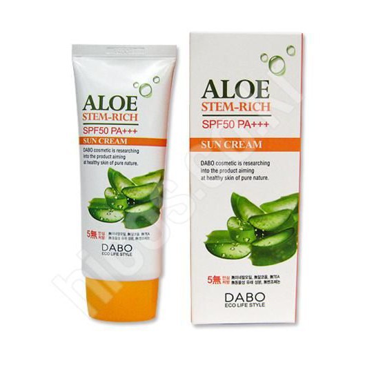 [Giảm nhiệt hè] Kem Chống Nắng Dabo Aloe Stem-Rich Sun Cream SPF50 PA+++