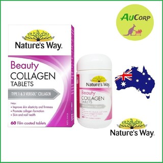 Viên Uống Collagen Đẹp Da Natures Way Beauty Collagen Tabets - Úc - 60 viên