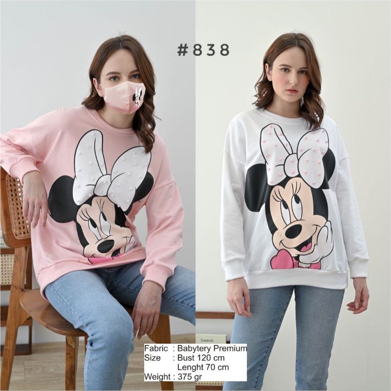 Áo Len Nữ Dài Tay Mã 838 minnie Ngọc Trai / Áo Len Nữ Dài Tay