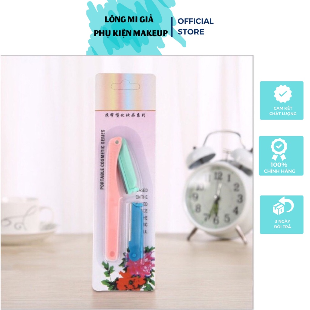 Bộ dao cạo tỉa lông mày 2 lưỡi