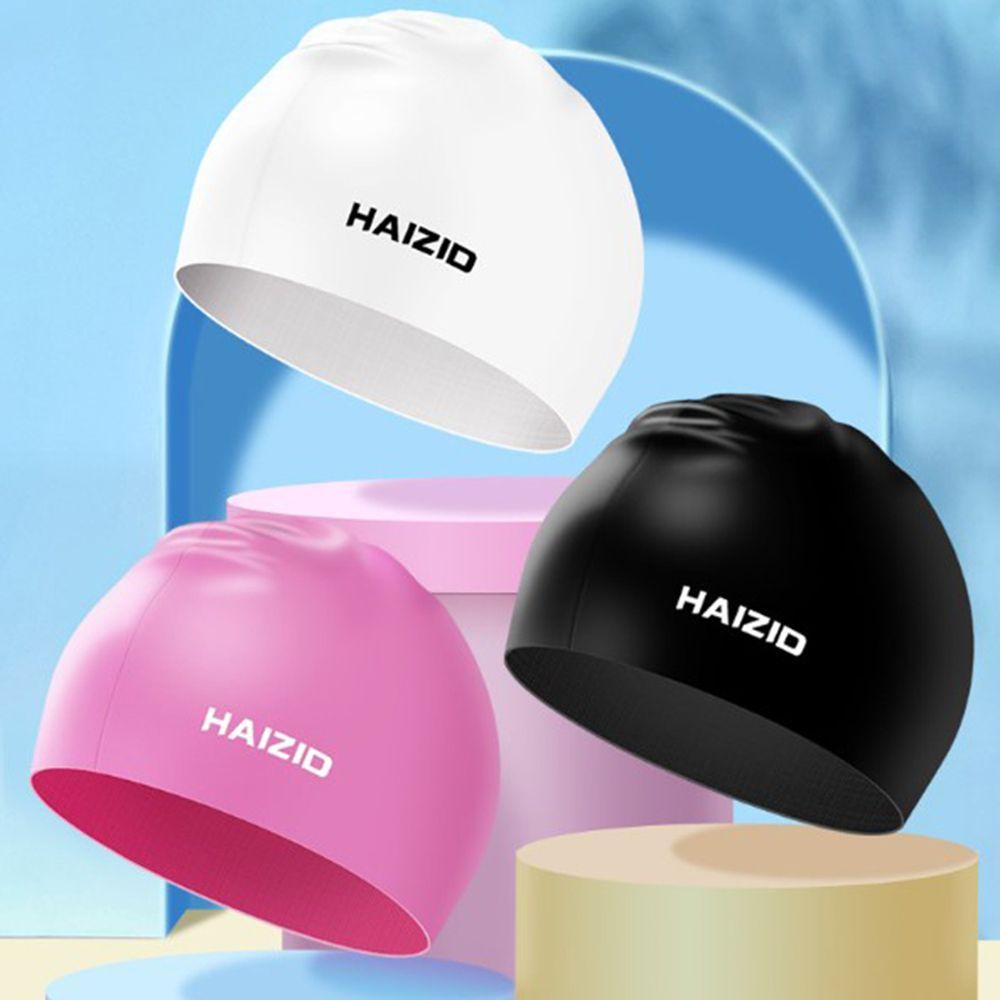 Mũ Bơi Silicone Màu Trơn Chống Thấm Nước Linh Hoạt Tiện Dụng
