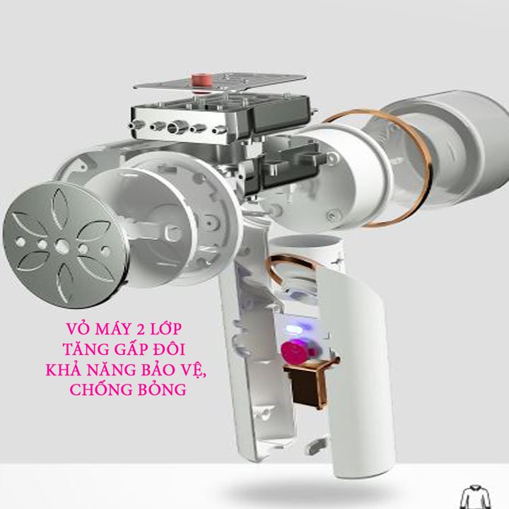 Máy là hơi nước cầm tay gập gọn công suất lớn 1600w dung tích bình chứa 250ml