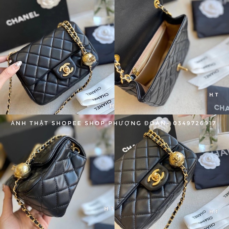 Túi Quả Cầu trần ô trám size 20 Full hộp Vip